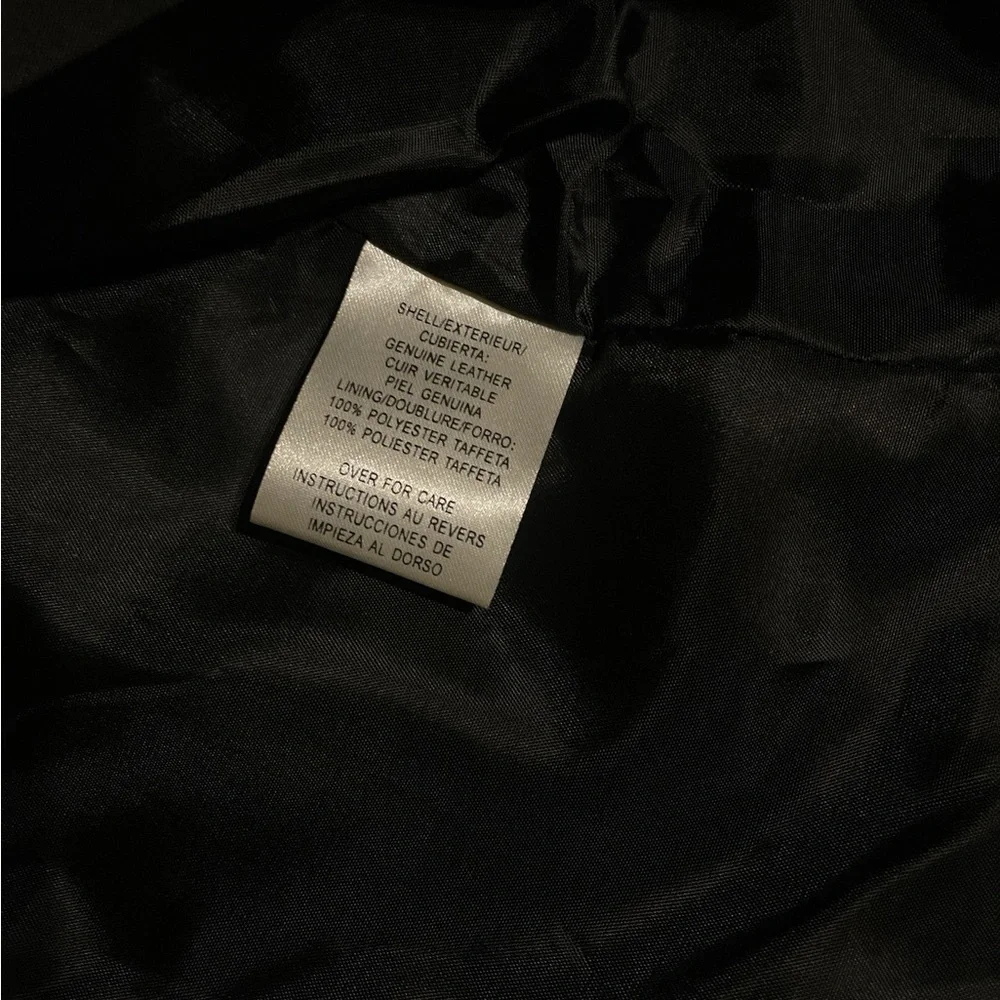 Vintage Casual Corner Black leather vest. size l. 1980’s-90 - Picture 4 of 12